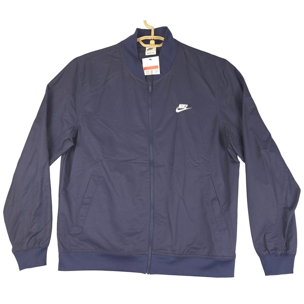 Nike Mens Sportswear Woven Bomber Jacket Midnight Navy DM6821-410 Large